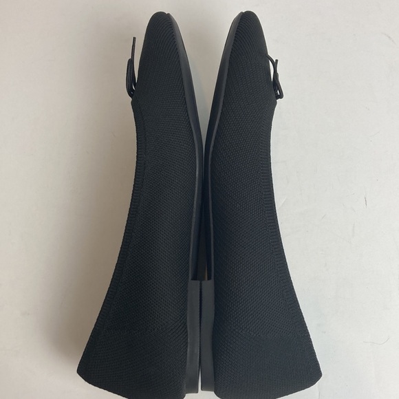 Vionic Klara Knit Ballet Flat Women's US 9.5 Black Square Toe Bow Slip-On Work - Picture 14 of 16